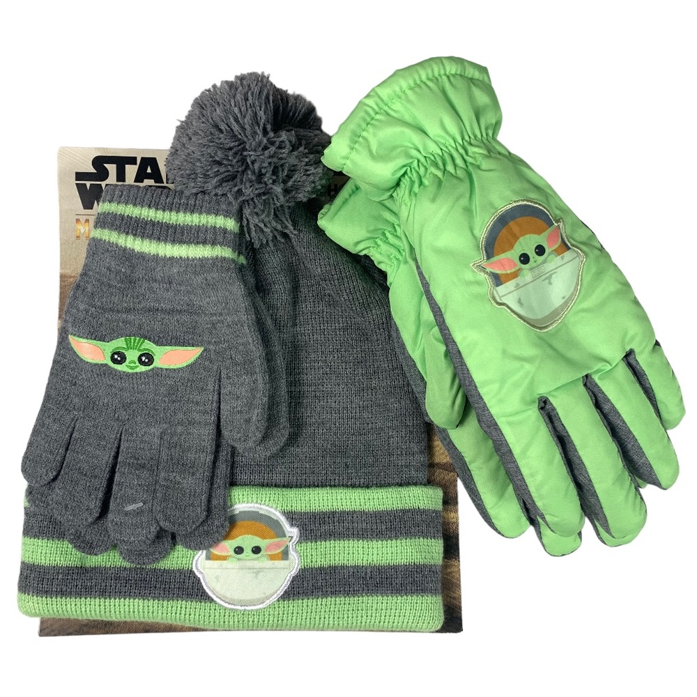 Star Wars Mandalorian Hat and Gloves Set of 3